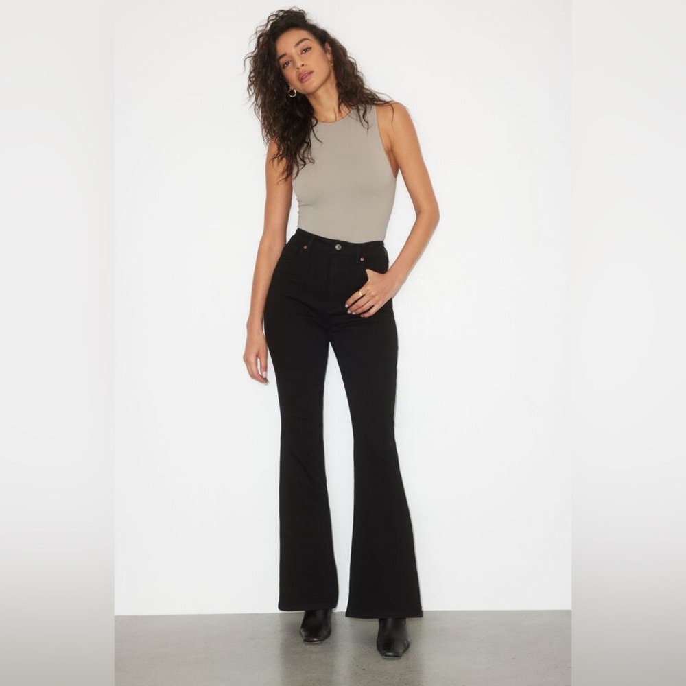 Dynamite 29 Hailey Flared Jeans Demin long 33" inseam High Waist
